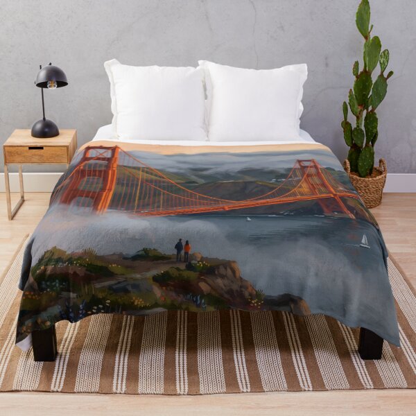 Item preview, Golden Gate Bridge in the Fog designed and sold by RedPeaStudio.