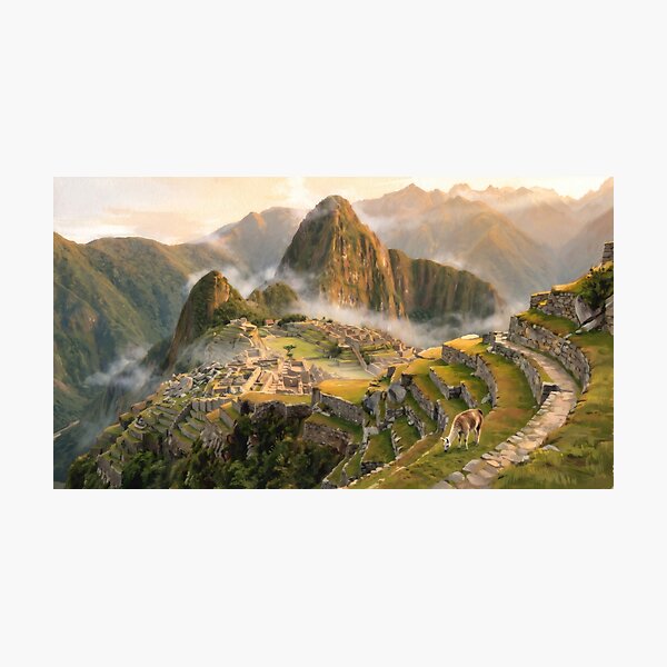 Item preview, Machu Picchu at Sunrise designed and sold by RedPeaStudio.