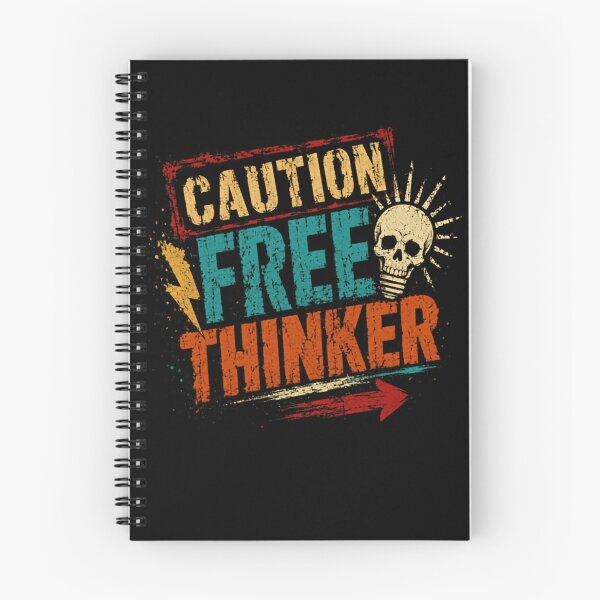 Item preview, Caution Free Thinker Independent Thought Nonconformist Individualist designed and sold by RetroMini2026.