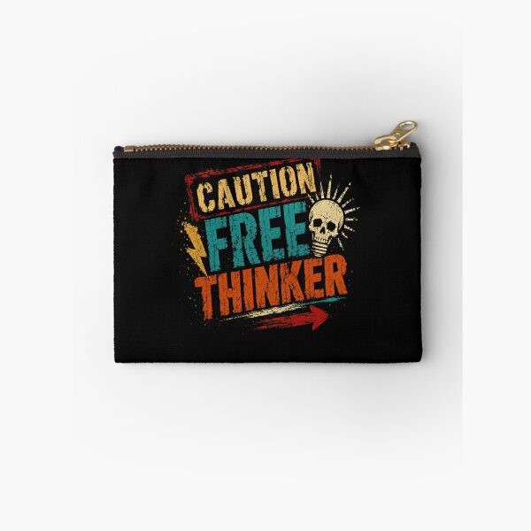 Item preview, Caution Free Thinker Independent Thought Nonconformist Individualist designed and sold by RetroMini2026.