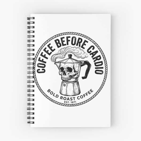 Item preview, Coffee Before Cardio Mug - Vintage Moka Pot Skull Runner designed and sold by OLLI_STORE.