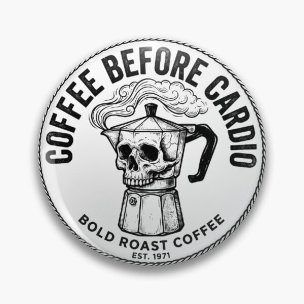 Item preview, Coffee Before Cardio Mug - Vintage Moka Pot Skull Runner designed and sold by OLLI_STORE.