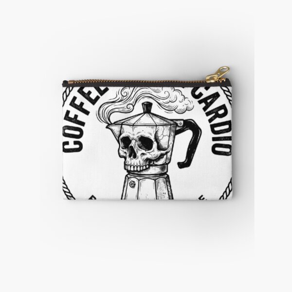 Item preview, Coffee Before Cardio Mug - Vintage Moka Pot Skull Runner designed and sold by OLLI_STORE.