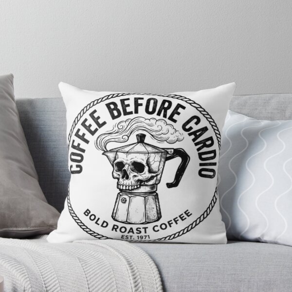 Item preview, Coffee Before Cardio Mug - Vintage Moka Pot Skull Runner designed and sold by OLLI_STORE.