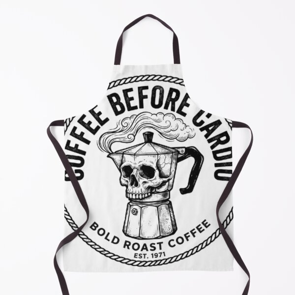 Item preview, Coffee Before Cardio Mug - Vintage Moka Pot Skull Runner designed and sold by OLLI_STORE.