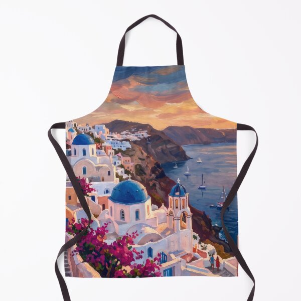 Item preview, Sunset Over Oia Santorini designed and sold by RedPeaStudio.