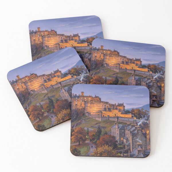 Item preview, Edinburgh Castle at Dusk designed and sold by RedPeaStudio.