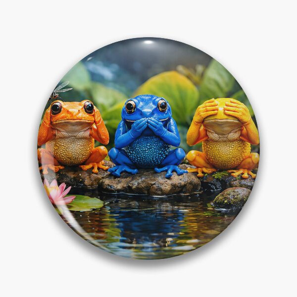 Item preview, Three Wise Frogs designed and sold by Einkstudio.