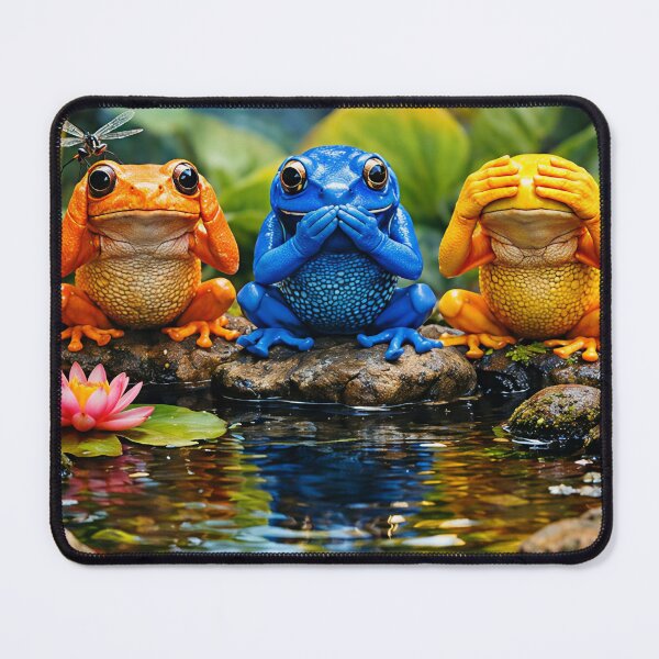 Item preview, Three Wise Frogs designed and sold by Einkstudio.
