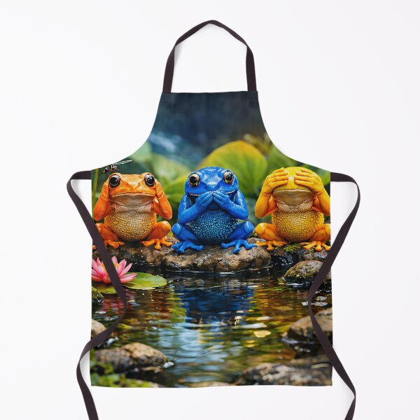 Item preview, Three Wise Frogs designed and sold by Einkstudio.