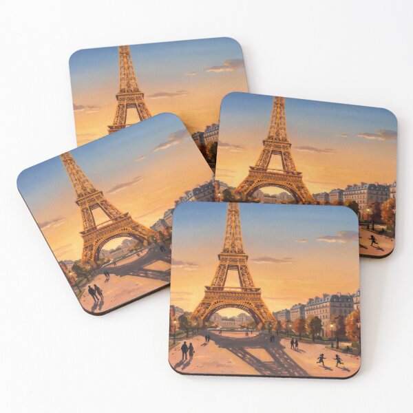 Item preview, Eiffel Tower at Golden Hour designed and sold by RedPeaStudio.