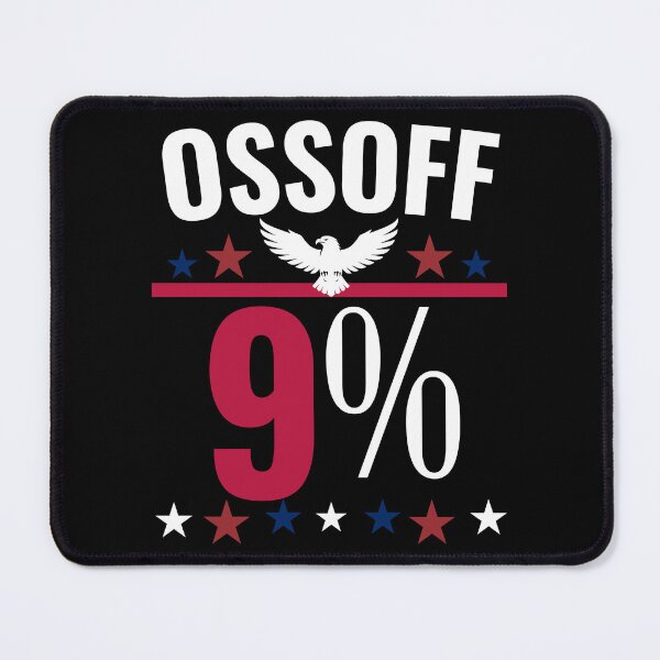 Item preview, Ossoff 9% Political Statement Graphic | Minimal Election Humor Design | Georgia Voters & Political Fans | T-Shirt designed and sold by Teetreasure2.