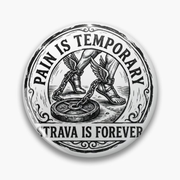 Item preview, Pain Is Temporary Strava Is Forever - Vintage Woodcut Runner designed and sold by OLLI_STORE.