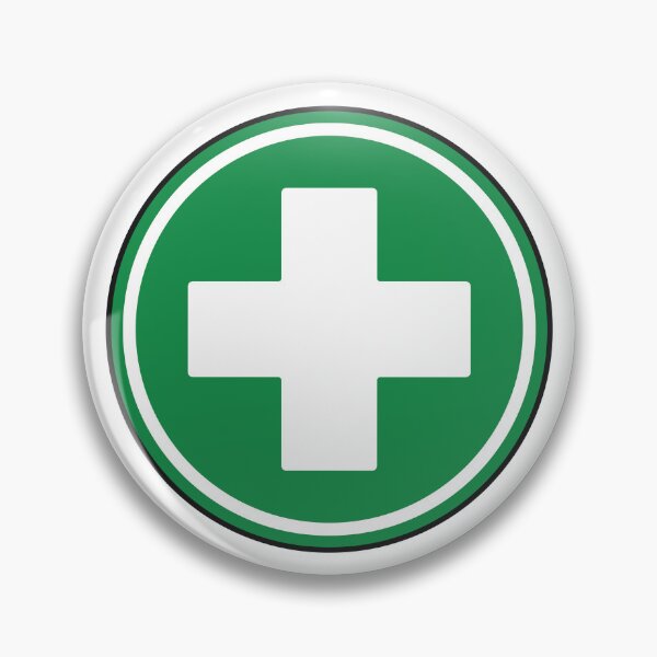 Item preview, Green First Aid Cross Medical Emergency Healthcare Symbol designed and sold by VectorForge Studio.