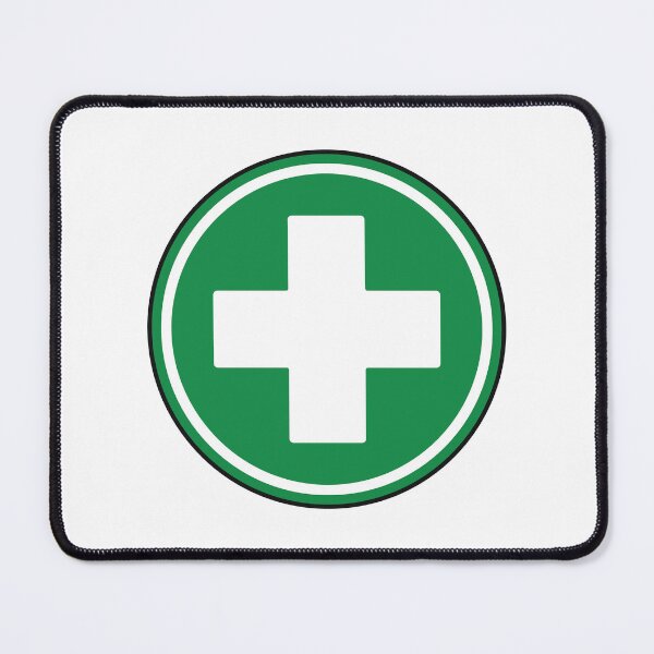 Item preview, Green First Aid Cross Medical Emergency Healthcare Symbol designed and sold by VectorForge Studio.