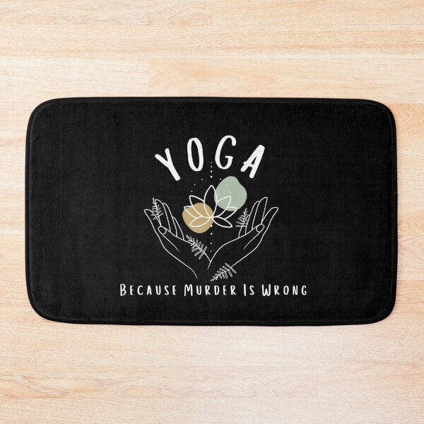 Item preview, Yoga Because Murder Is Wrong Shirt Meditation Shirt Yoga Instructor Shirt Yoga Mom Shirt Yoga Lover Gift Gift for Her designed and sold by faridman.