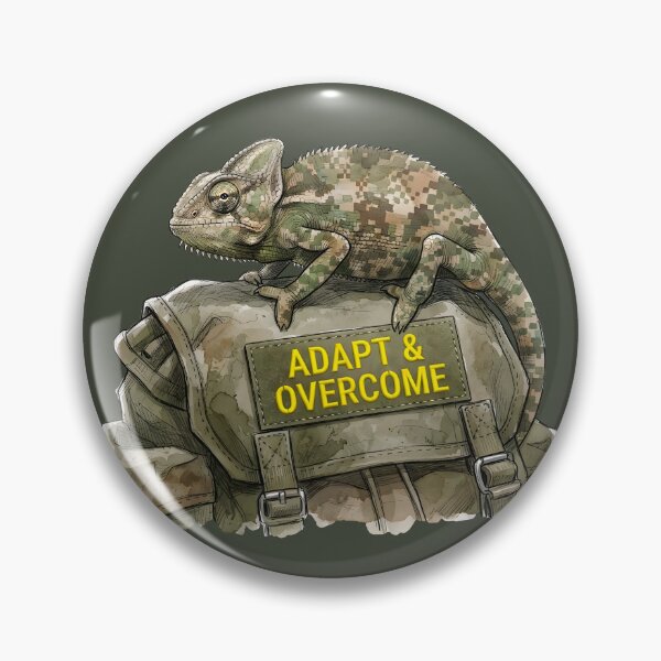 Item preview, Adapt & Overcome - Tactical Camo Chameleon Art designed and sold by SoulPT.