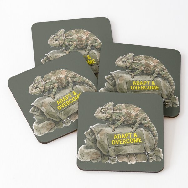 Item preview, Adapt & Overcome - Tactical Camo Chameleon Art designed and sold by SoulPT.