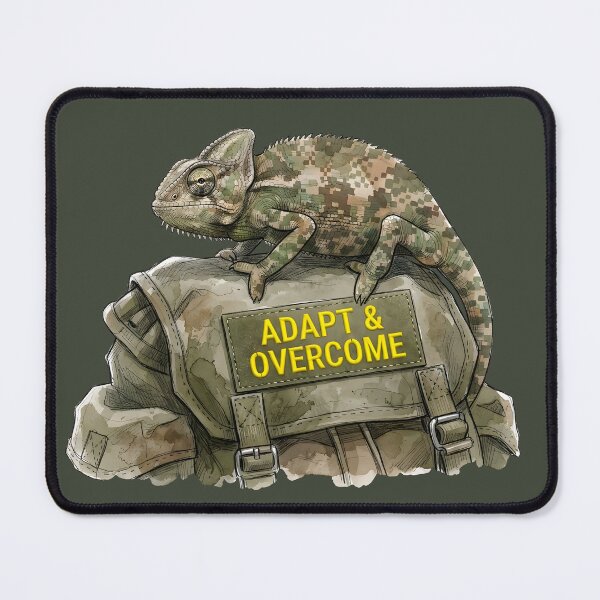 Item preview, Adapt & Overcome - Tactical Camo Chameleon Art designed and sold by SoulPT.