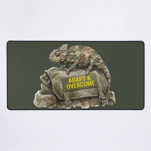 Item preview, Adapt & Overcome - Tactical Camo Chameleon Art designed and sold by SoulPT.