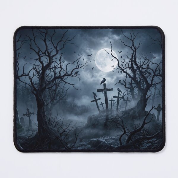 Item preview, Eerie Graveyard Under Full Moon designed and sold by AnnArtshock.