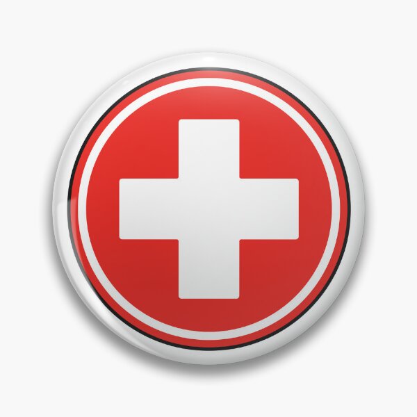 Item preview, Red First Aid Cross Medical Emergency Healthcare Symbol designed and sold by VectorForge Studio.