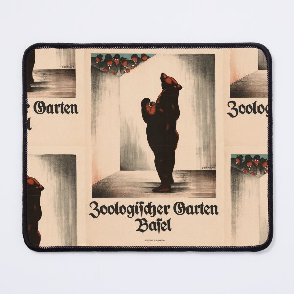Item preview, Vintage Basel Zoo Poster | 1912 Burkhard Mangold Art | Antique Sachplakat Style | Bear Illustration | Early 20th Century Graphic Design designed and sold by artofuniverse.