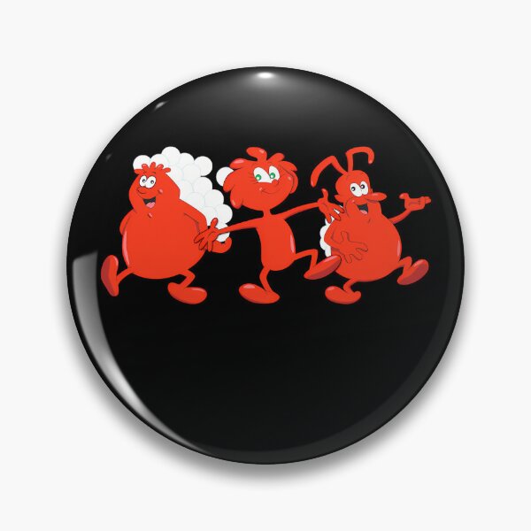 Item preview, Three Red Cartoon Characters Holding Hands designed and sold by tuttosuifiori.