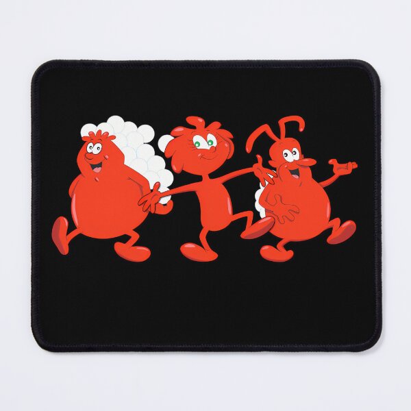 Item preview, Three Red Cartoon Characters Holding Hands designed and sold by tuttosuifiori.