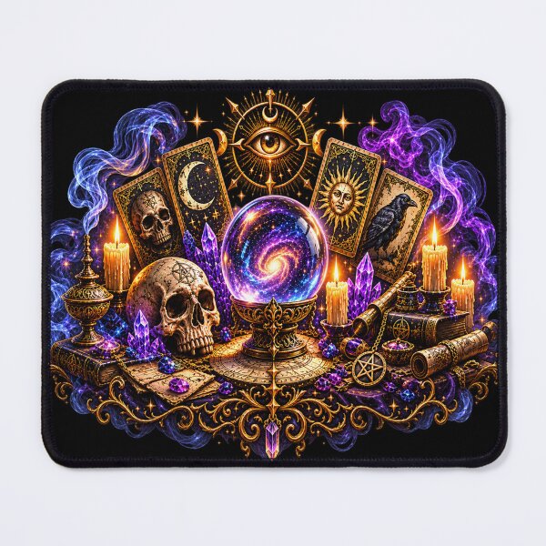 Item preview, Mystical Occult Altar – Crystal Ball, Tarot & Arcane Secrets designed and sold by TroviTutto.
