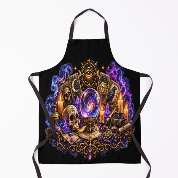 Item preview, Mystical Occult Altar – Crystal Ball, Tarot & Arcane Secrets designed and sold by TroviTutto.