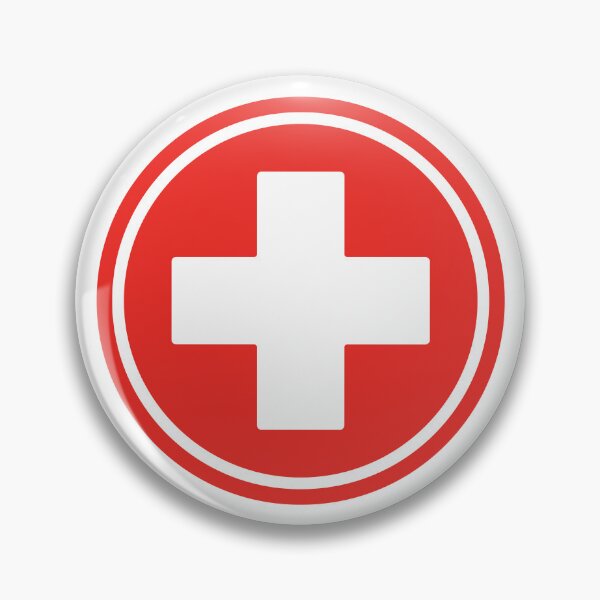 Item preview, Red First Aid Cross Medical Emergency Healthcare Symbol designed and sold by VectorForge Studio.