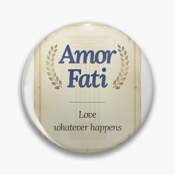 Item preview, Amor Fati - Elegant Script Stoic Quote - Egyptian Blue Version designed and sold by Stoic Core.