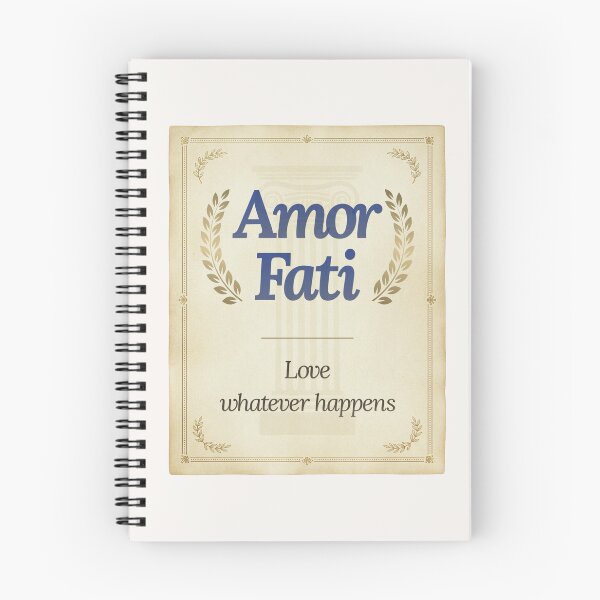 Item preview, Amor Fati - Elegant Script Stoic Quote - Egyptian Blue Version designed and sold by Stoic Core.