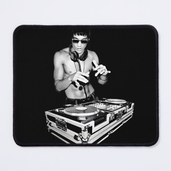 Item preview, Kung Fu DJ Retro Martial Arts Vinyl Turntable Music Graphic designed and sold by MusixMerch.