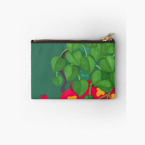 Item preview, Hand-Drawn Colorful Cottagecore Plant in a Floral Teapot designed and sold by lazypencil.art.