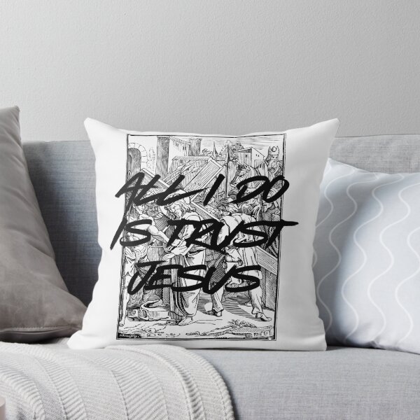 Item preview, All I Do Is Trust Jesus Vintage Engraving designed and sold by WrightArt1.