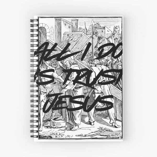 Item preview, All I Do Is Trust Jesus Vintage Engraving designed and sold by WrightArt1.