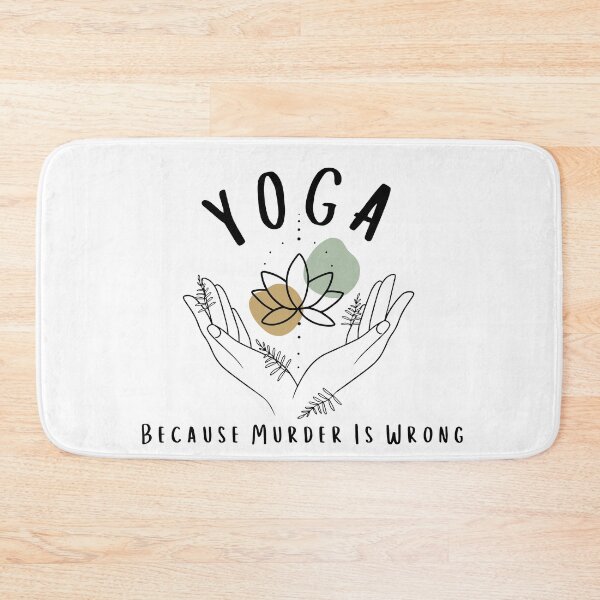 Item preview, Yoga Because Murder Is Wrong Shirt Meditation Shirt Yoga Instructor Shirt Yoga Mom Shirt Yoga Lover Gift Gift for Her designed and sold by faridman.