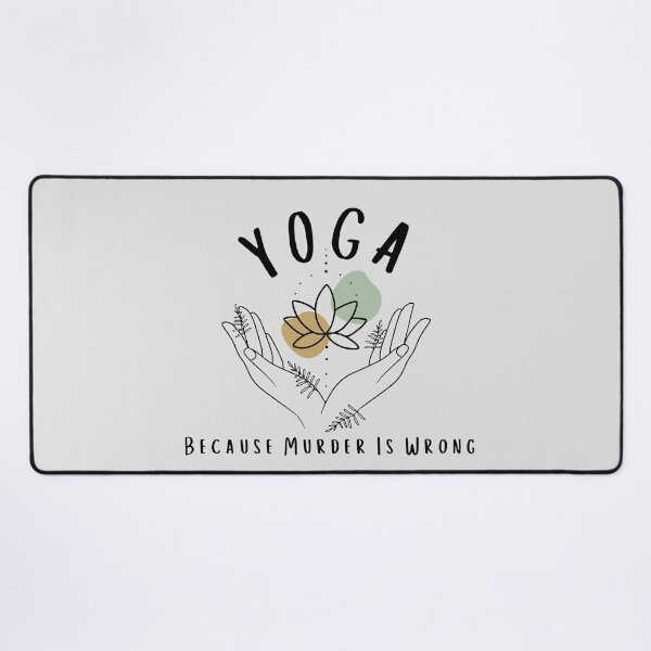 Item preview, Yoga Because Murder Is Wrong Shirt Meditation Shirt Yoga Instructor Shirt Yoga Mom Shirt Yoga Lover Gift Gift for Her designed and sold by faridman.