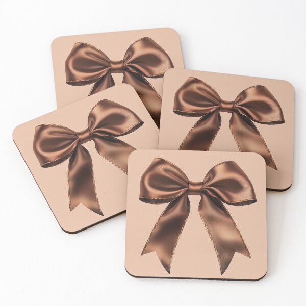 Item preview, Chocolate Brown Satin Coquette Bow designed and sold by jianina-alondra.