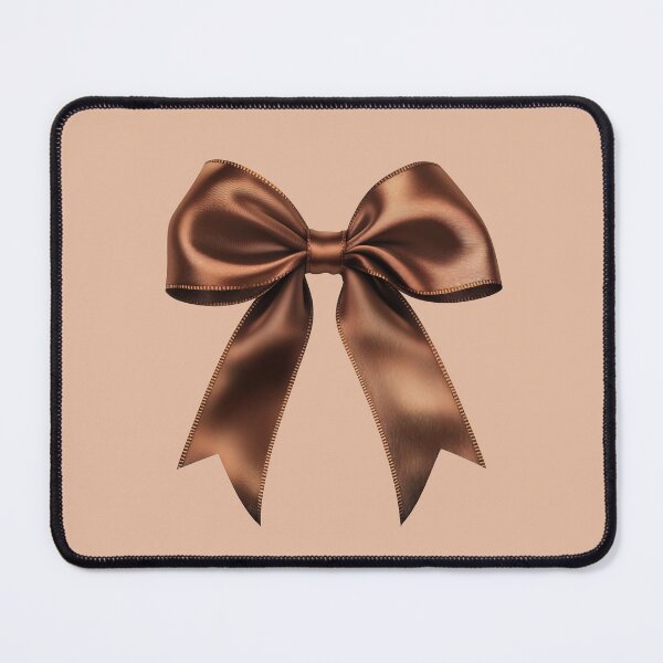 Item preview, Chocolate Brown Satin Coquette Bow designed and sold by jianina-alondra.