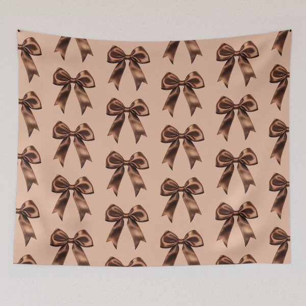 Item preview, Chocolate Brown Satin Coquette Bow designed and sold by jianina-alondra.