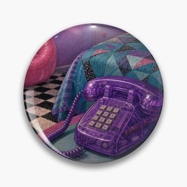 Item preview, 1990s Purple Sleepover Bedroom Retro Phone designed and sold by MeanPanduh.