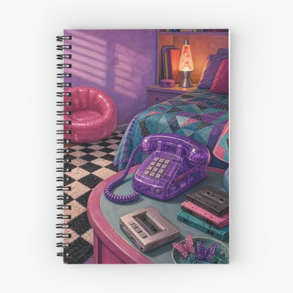 Item preview, 1990s Purple Sleepover Bedroom Retro Phone designed and sold by MeanPanduh.