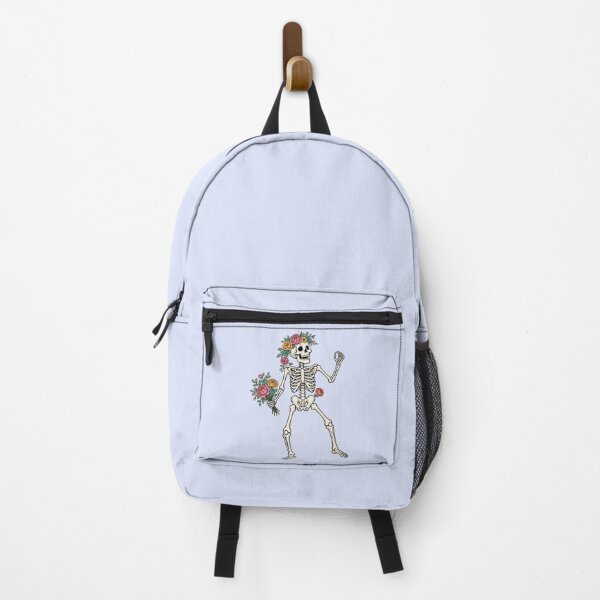 Item preview, Dancing Skeleton with Flowers – Funny Halloween designed and sold by SweetLilith.