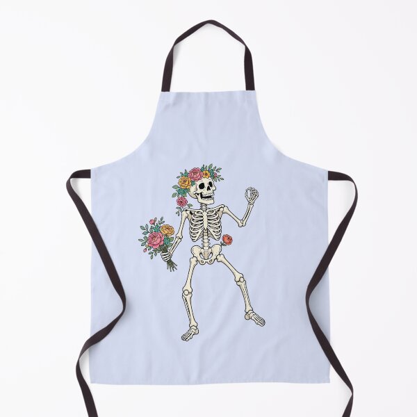 Item preview, Dancing Skeleton with Flowers – Funny Halloween designed and sold by SweetLilith.