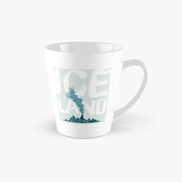 Item preview, Iceland Volcano Mountains, Vintage Teal Art designed and sold by MarkedArtPrints.