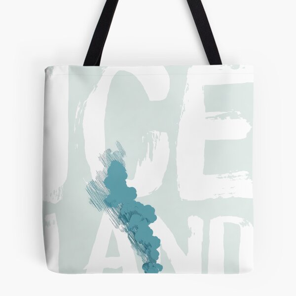 Item preview, Iceland Volcano Mountains, Vintage Teal Art designed and sold by MarkedArtPrints.