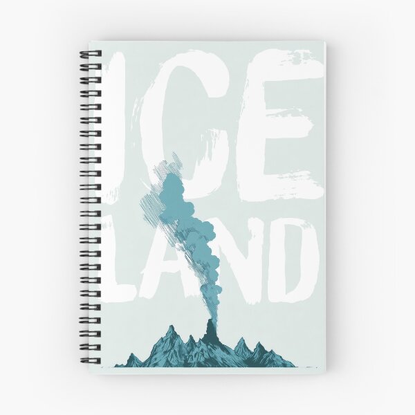 Item preview, Iceland Volcano Mountains, Vintage Teal Wall Art designed and sold by MarkedArtPrints.